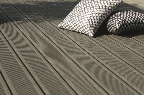 Neowood Solid Deck Anthracite gegroefd
