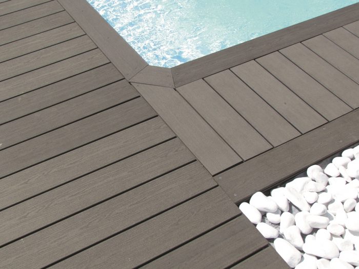 Neowood Solid Deck Anthracite gestructureerd en glad