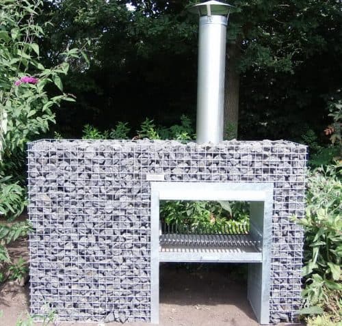 Doorkijkhaard BBQ 200x130x48 Gabion