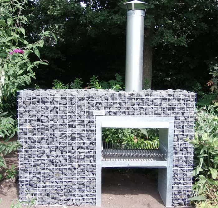 Doorkijkhaard BBQ 200x130x48 Gabion