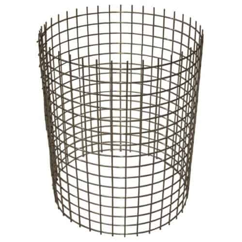 Vonkengaas RVS Ø120mm verticaal