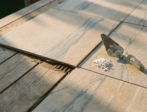 Kun je 60×60 tegels op een houten terras leggen?