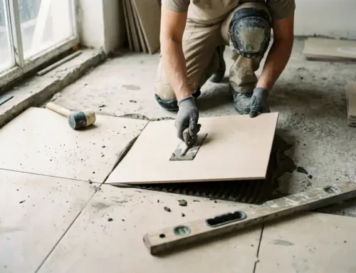 Hoe leg je 60×60 tegels waterpas?