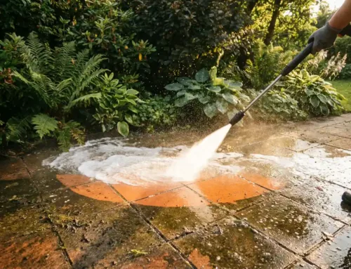 Kun je terrastegels afspuiten met een hogedrukreiniger?