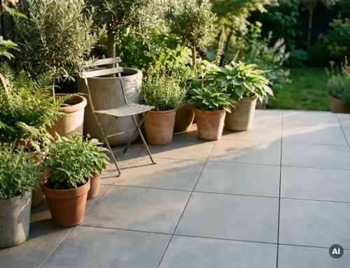 Zijn grote tegels geschikt voor een kleine tuin?